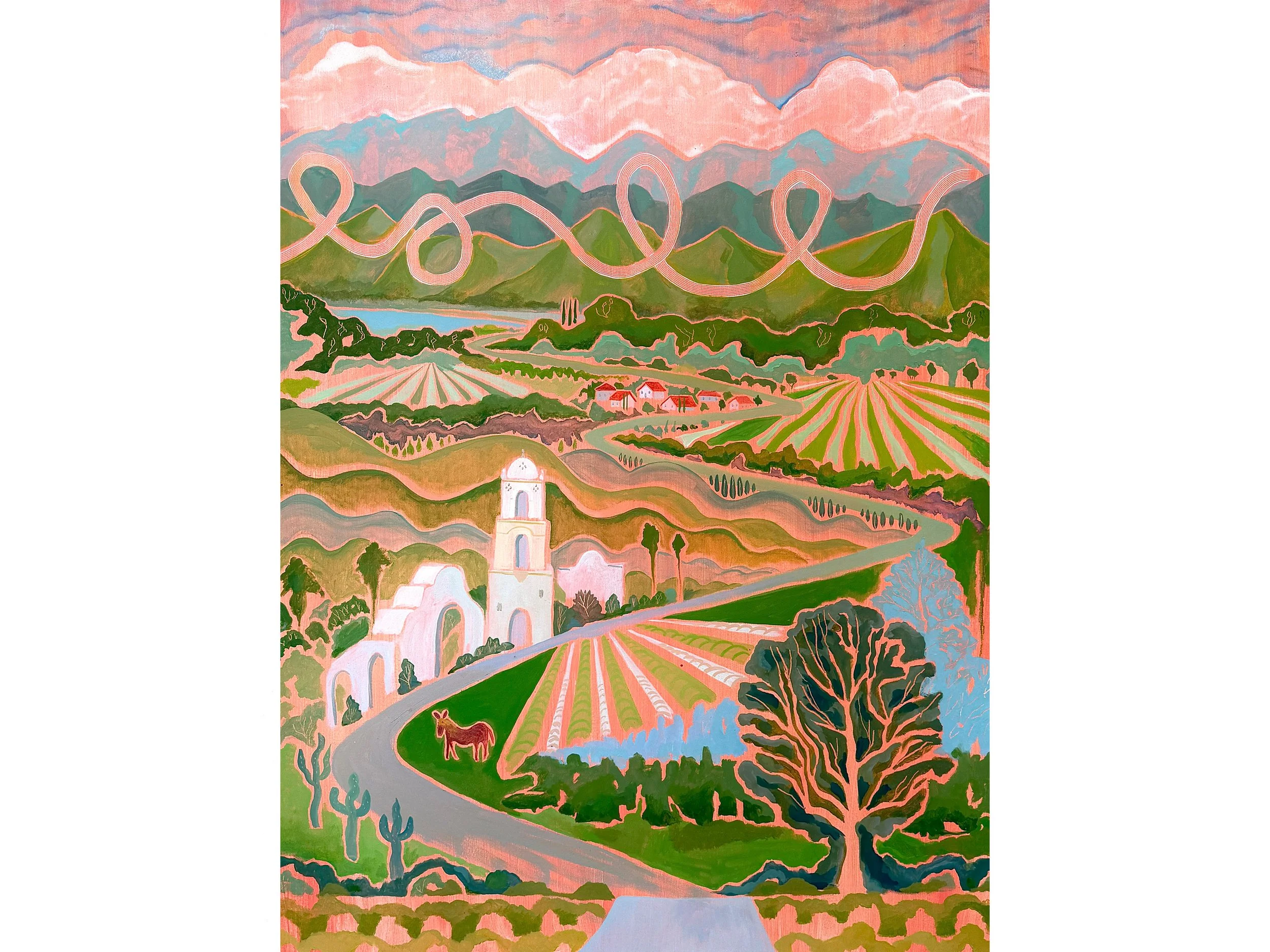 Paintings, prints, works on paper and larger works by Ojai artist
